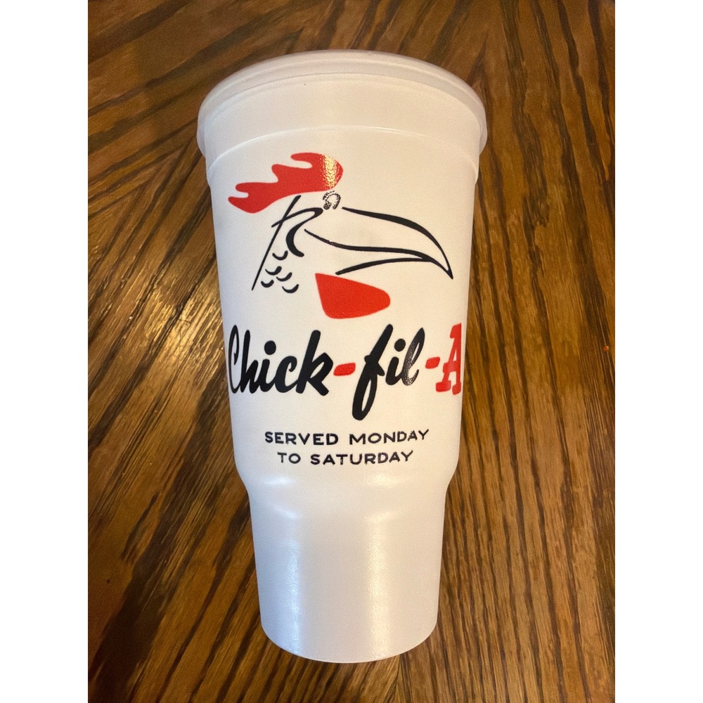 Chick-fil-A Original Greenbriar Mall Atlanta Souvenir Plastic Tumbler Cup White